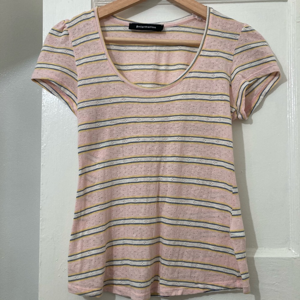 Reformation Striped T-shirt